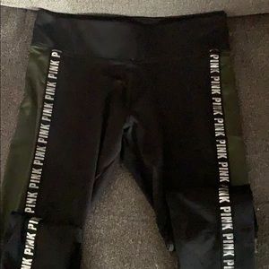 Pink fleece lined leggings